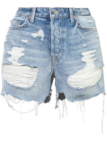 Grlfrnd Ripped Shorts - Blue