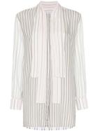 Jw Anderson Pyjama Stripe Buttondown Shirt - White