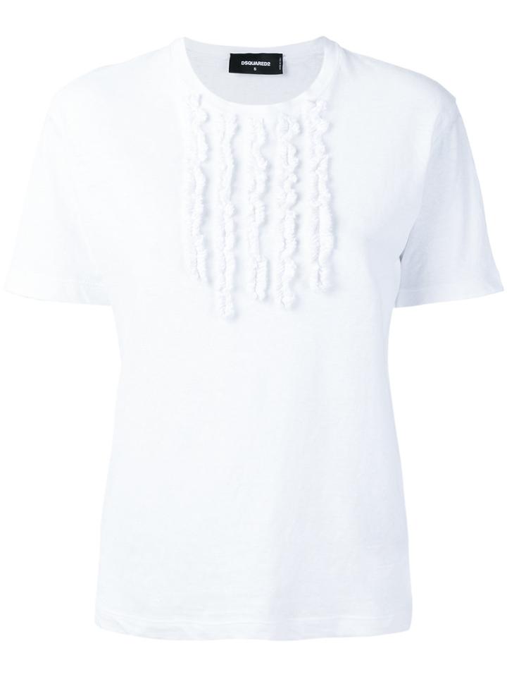 Dsquared2 Textured Bib T-shirt - White