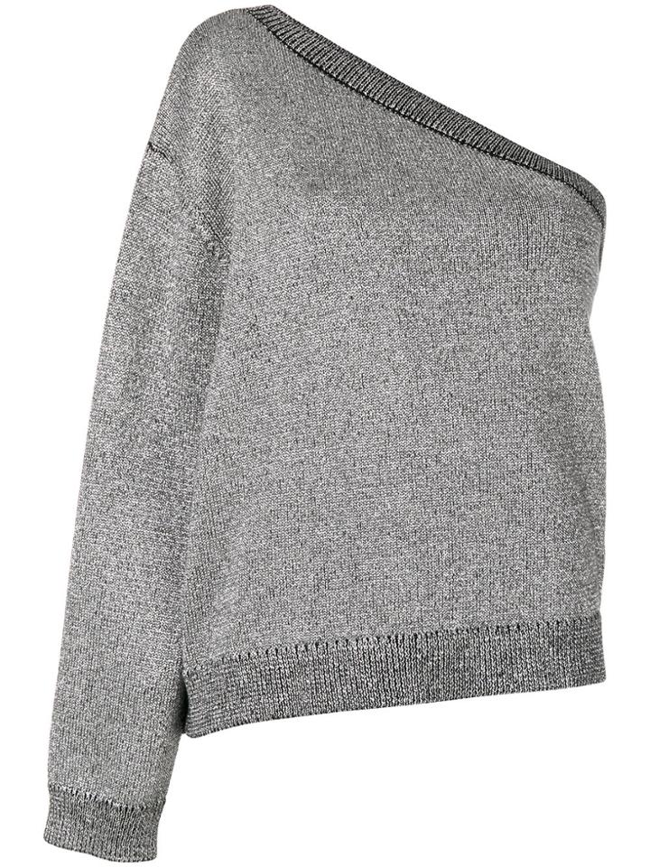 Rta One Shoulder Jumper - Metallic
