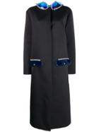 Christopher Kane Gel Crystal Satin Coat - Black