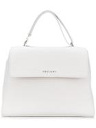 Orciani Large Logo Tote - White