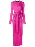 Alexandre Vauthier Side Split Wrap-front Evening Dress - Pink & Purple
