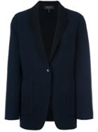 Rag & Bone Single Button Blazer, Women's, Size: 6, Blue, Wool