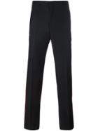Givenchy Velvet Trim Trousers - Black