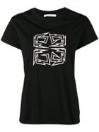 Givenchy Distressed Hem 4g Logo T-shirt - Black