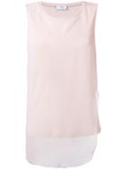 Akris Layered Tank Top - Pink & Purple