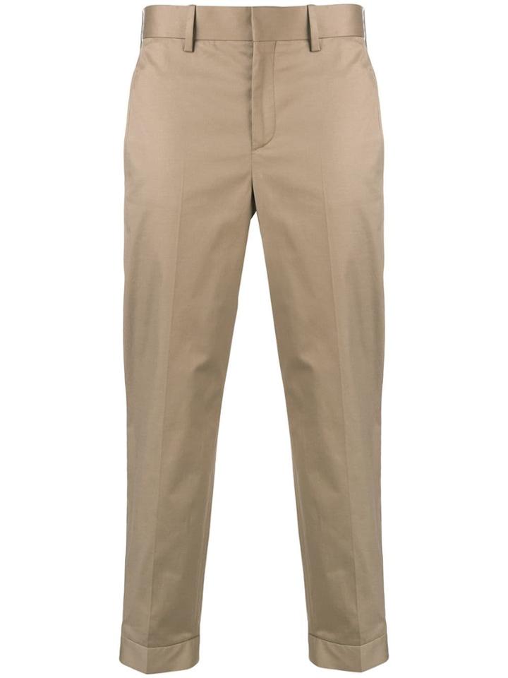 Neil Barrett Slim-fit Tailored Trousers - Neutrals