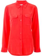 Crepe De Chine Shirt - Women - Silk - S, Red, Silk, Equipment