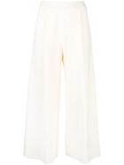 Pierantoniogaspari Wide Leg Cropped Trousers - White