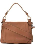 Orciani Zip Up Shoulder Bag, Women's, Brown