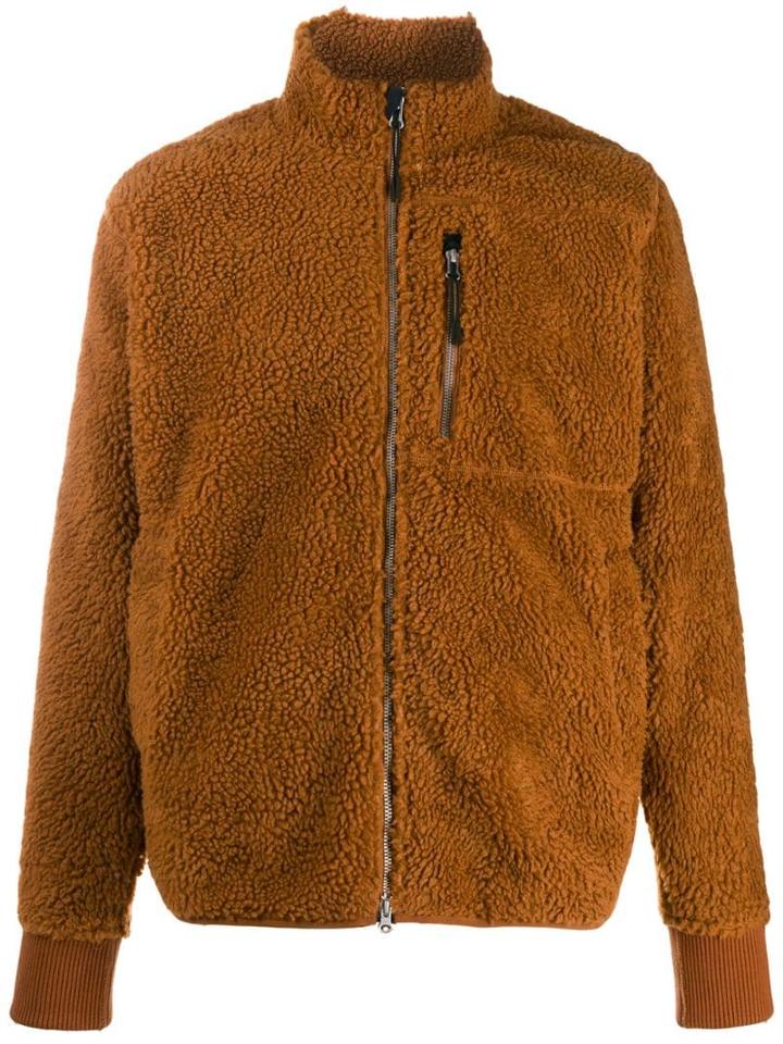Alex Mill Faux Shearling Jacket - Brown