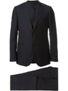 Lardini Three Piece Suit, Men's, Size: 52, Blue, Cotton/polyester/cupro/wool