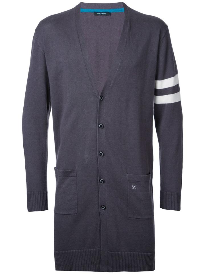 Guild Prime Long Cardigan, Men's, Size: 2, Grey, Cotton/linen/flax
