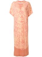 Raquel Allegra Tie-dye Maxi Dress - Nude & Neutrals