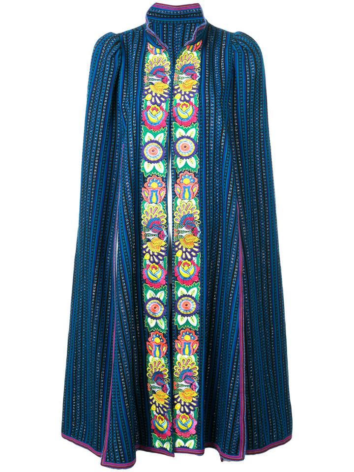 Anna Sui Gathering Of The Tribes Cape - Blue
