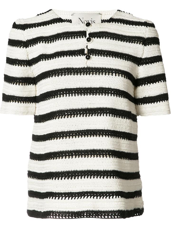 Novis - 'cookson' Knitted Top - Women - Silk - M, Women's, White, Silk
