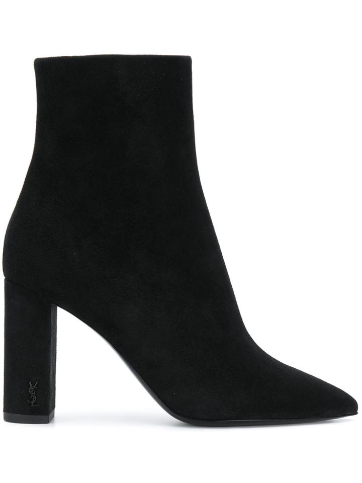 Saint Laurent Betty Pin Boots - Black