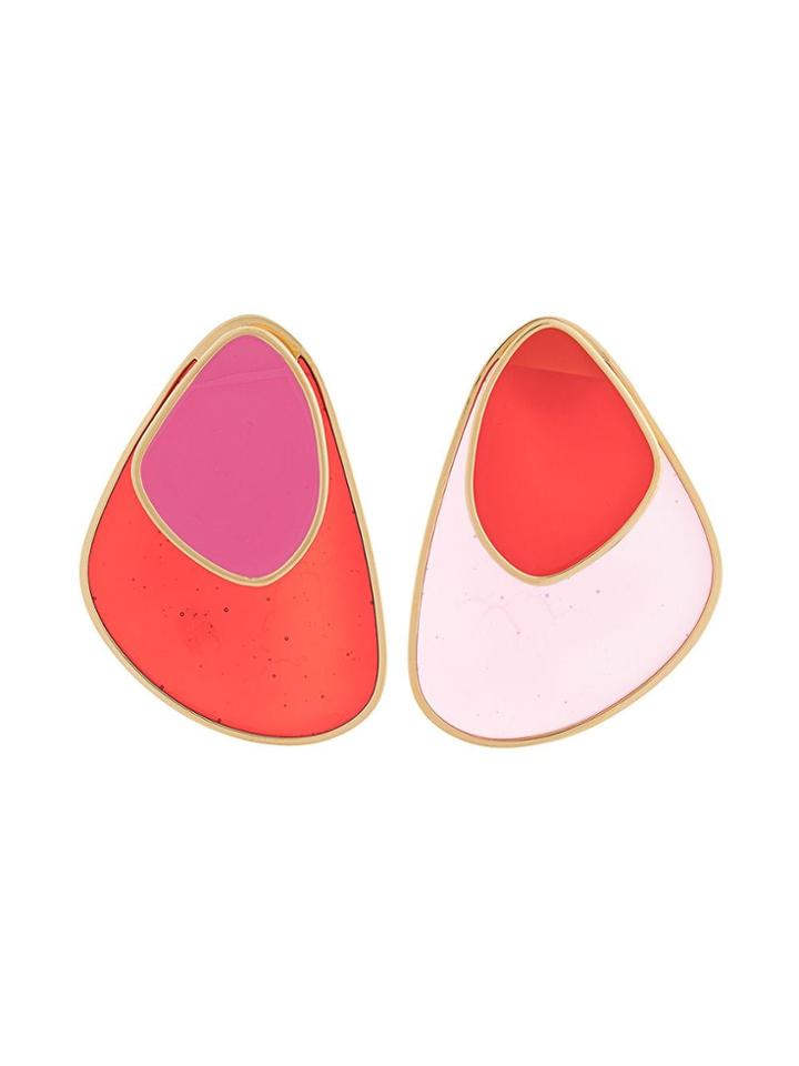 Peter Pilotto Layered Colour Block Earrings