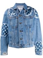 Faith Connexion Ntmb Stars Denim Jacket - Blue