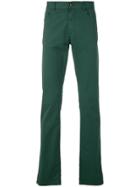 Canali Straight Leg Trousers - Green