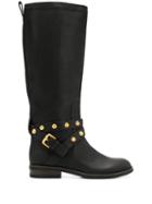 See By Chloé Studded Knee High Boots - Black