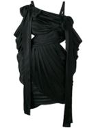 Zimmermann Draped Cut Out Short Dress - Black