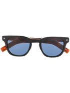 Ermenegildo Zegna Square Frames Sunglasses - Brown