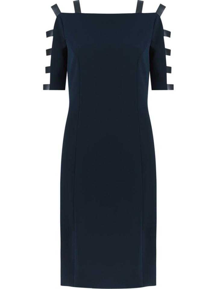 Gloria Coelho Panelled Dress, Women's, Size: Medium, Blue, Polyester