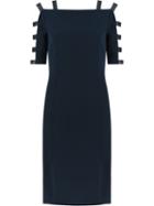 Gloria Coelho Panelled Dress, Women's, Size: Medium, Blue, Polyester