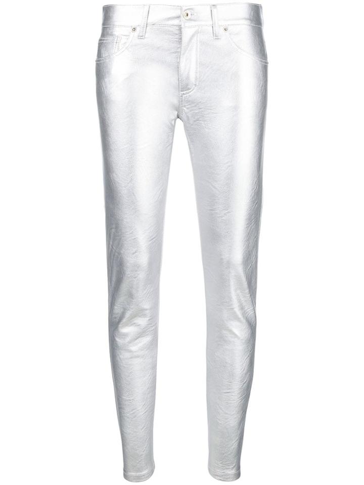 Laneus Classic Skinny Trousers - Metallic
