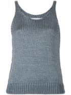Vince Knitted Tank Top - Grey