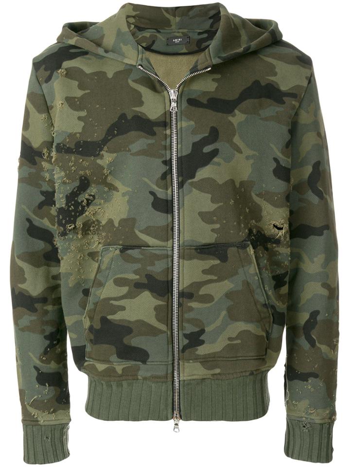 Amiri Shotgun Zip Hoodie - Green
