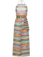 Missoni Halterneck Zig Zag Jumpsuit - Multicolour
