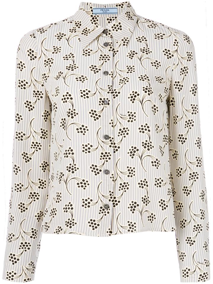Prada Mimosa Printed Shirt - Nude & Neutrals