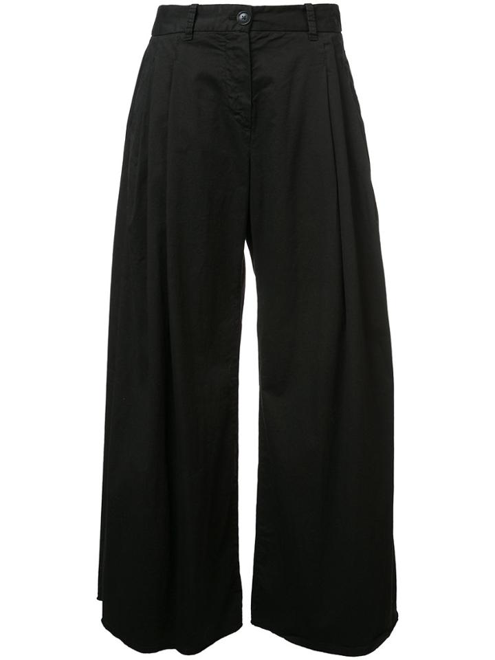 Nili Lotan Flared Wide Leg Trousers - Black