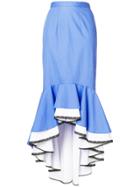 Milla Milla Tiered Fishtail Hem Skirt - Blue