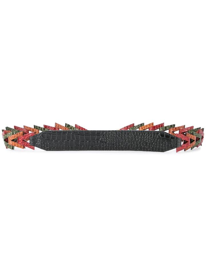 Rula Galayini Textured Bag Strap - Multicolour