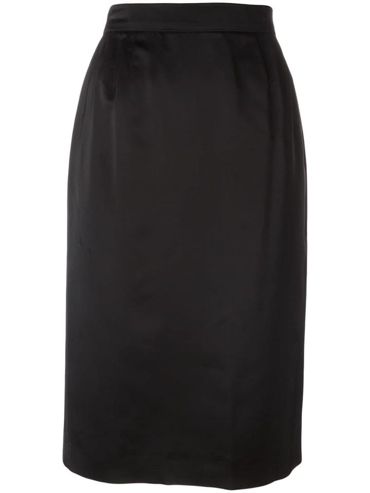 Yves Saint Laurent Pre-owned Classic Pencil Skirt - Black