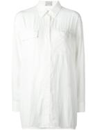 Lanvin Oversized Shirt, Women's, Size: 38, Nude/neutrals, Polyester