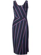 Altuzarra Striped Dress, Women's, Size: 40, Blue, Virgin Wool