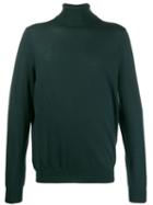 Closed Turtle Neck Sweater - Green