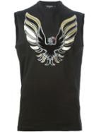 Dsquared2 Bird Appliqué T-shirt, Men's, Size: Medium, Black, Cotton
