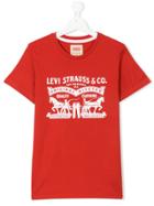 Levi's Kids Teen Printed Logo T-shirt - Red