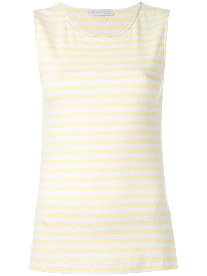 Fabiana Filippi Striped Tank Top - White