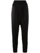 Tsumori Chisato - Drop Crotch Trousers - Women - Silk/cupro/lyocell - M, Women's, Black, Silk/cupro/lyocell