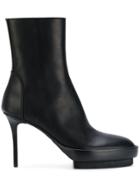 Ann Demeulemeester Platform Boots With Stiletto Heel - Black