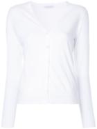 Estnation V-neck Cardigan, Women's, Size: 38, White, Cotton