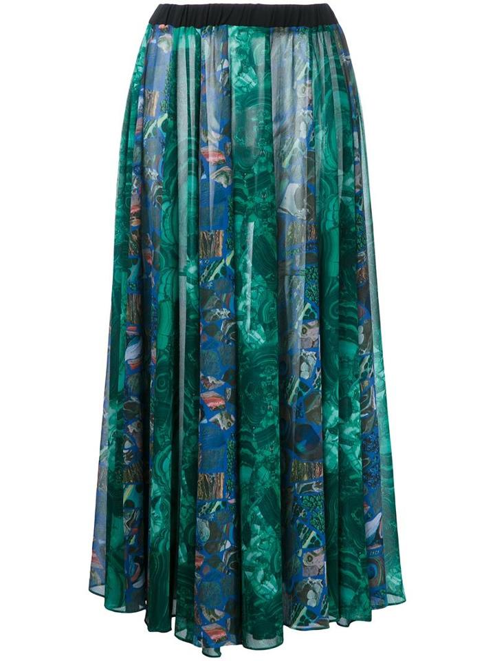 Romance Was Born Romance Was Born X Ultra Violet 'hallmark Patchwork' Skirt, Women's, Size: 8, Green, Polyester