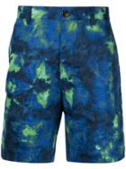 Ports V Dye Detail Shorts - Blue